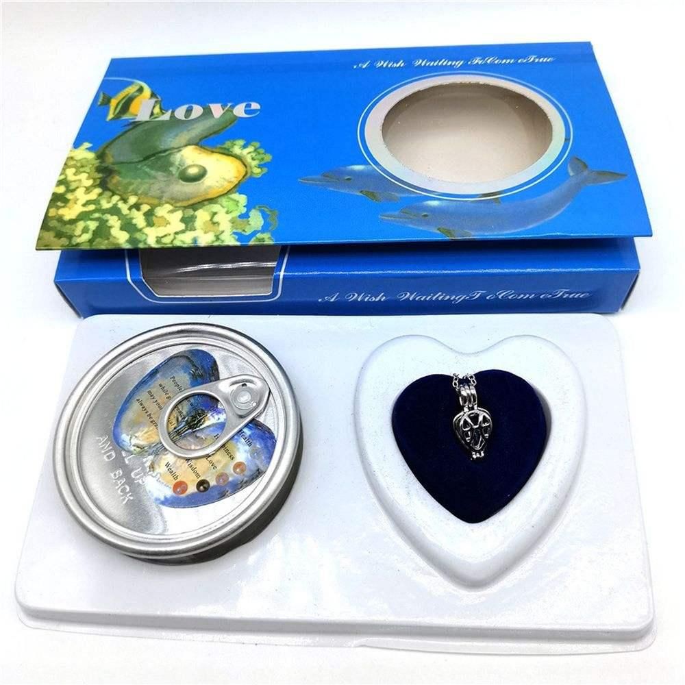 ARYAMI™ Magical Wish Pearl Necklace for Women – Pearl Inside Oyster Pendant Gift Box