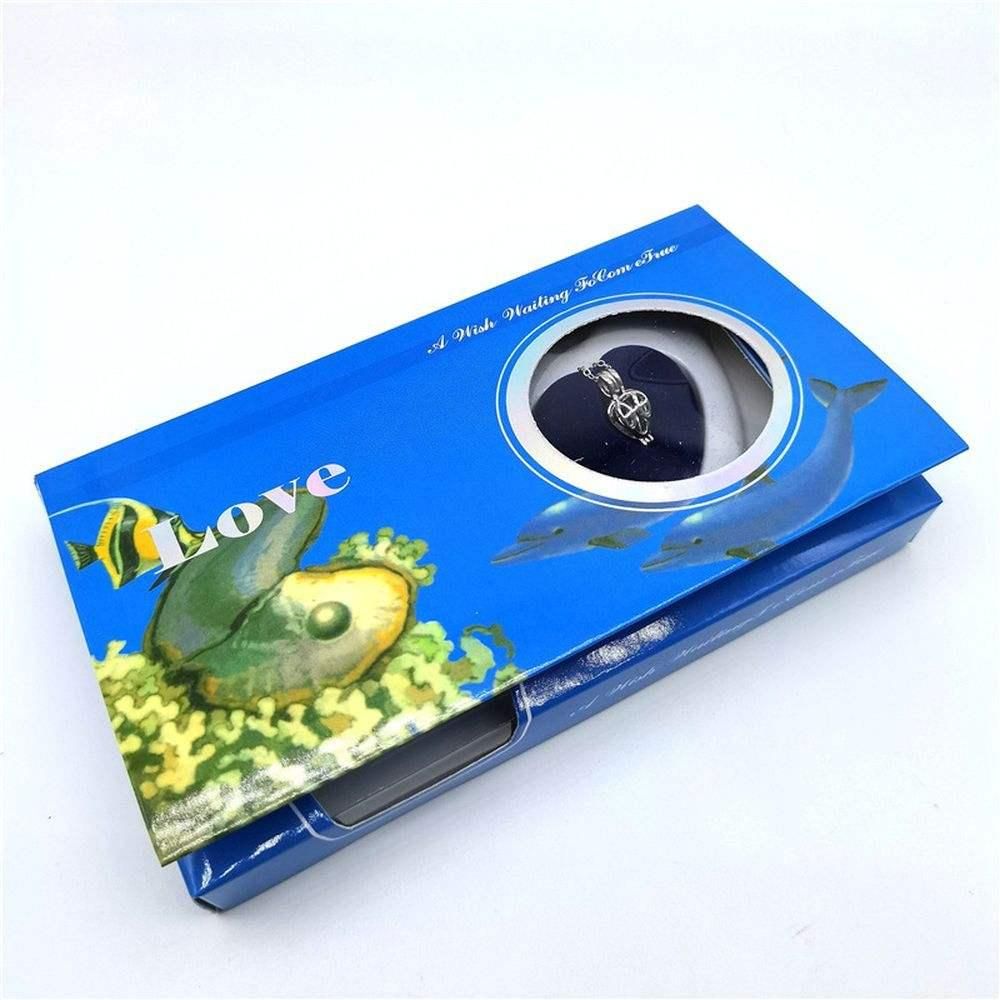 ARYAMI™ Magical Wish Pearl Necklace for Women – Pearl Inside Oyster Pendant Gift Box